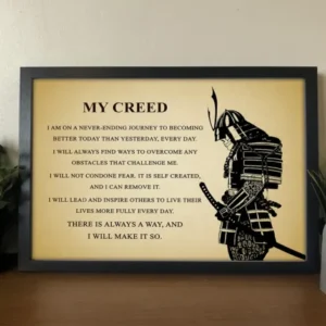 Warrior Code Wall Art