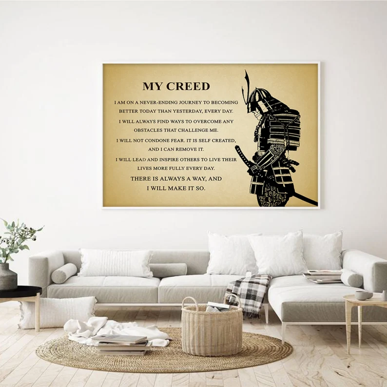 Warrior Code Wall Art - Image 2
