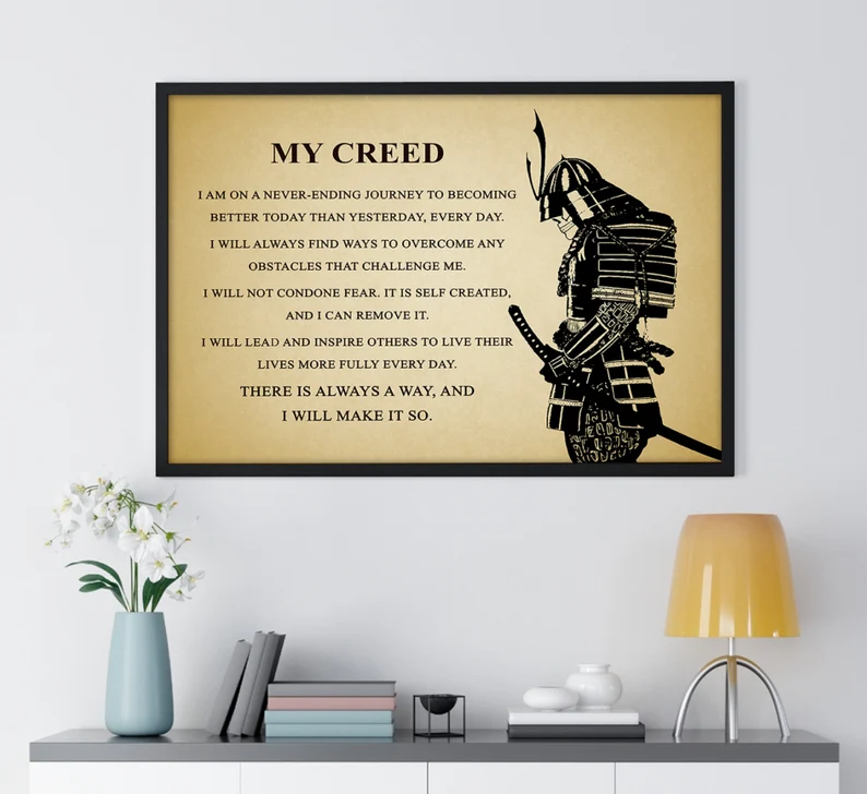 Warrior Code Wall Art - Image 3