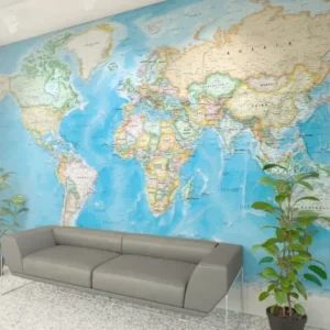 Tactical World Wall Map